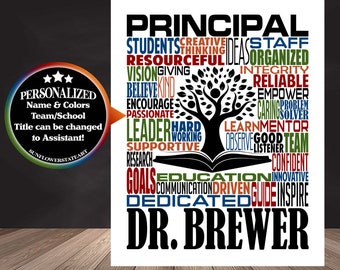 Principal Poster, Teacher Inspiration Gift, Educator Gift, Gift for Principal, Teacher Print, Special Education Gift