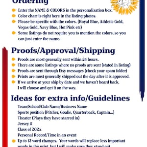 a poster with a list of things to do