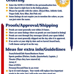 a poster with a list of things to do