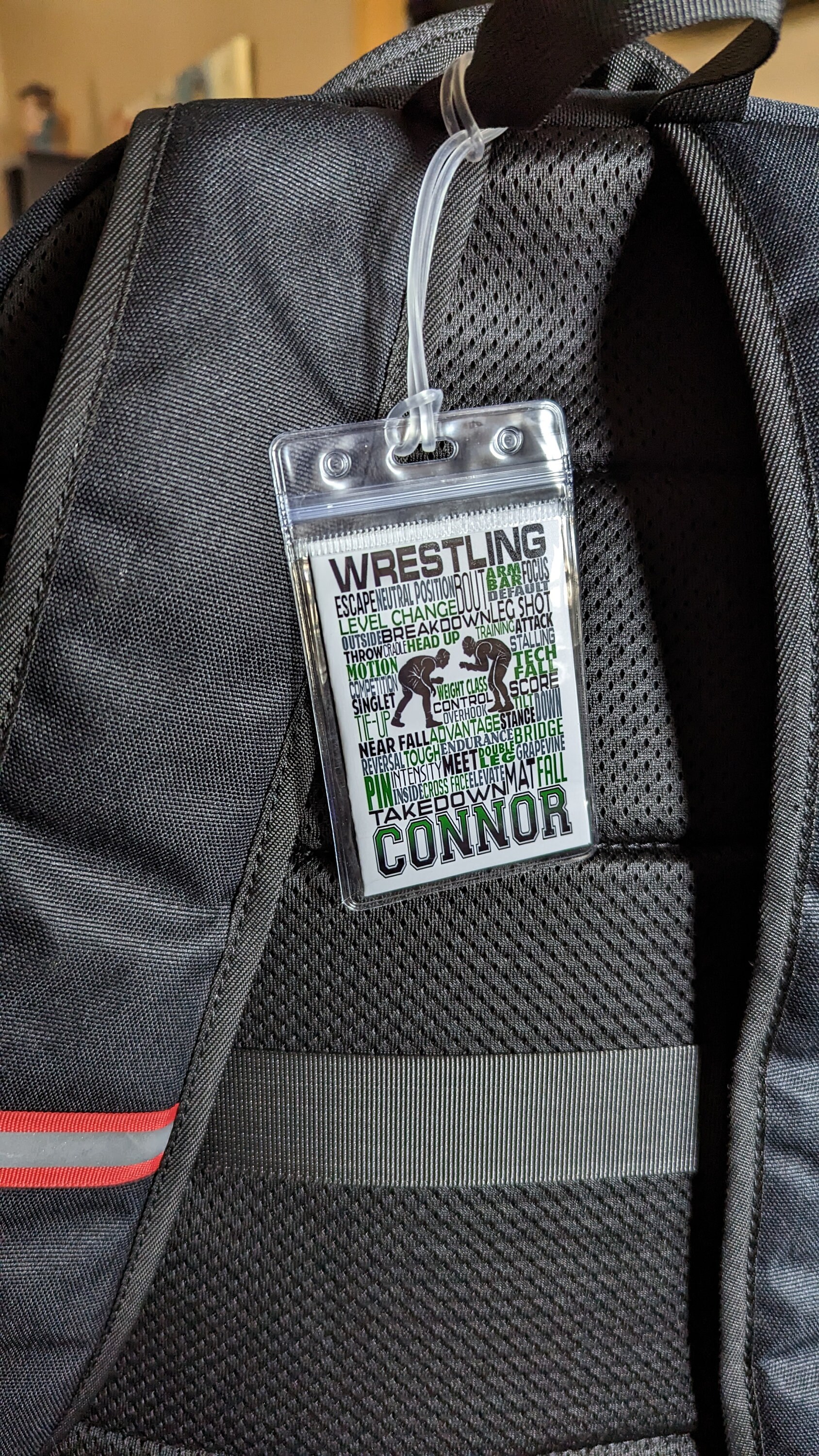 Personalized Swimming Bag Tag, Swim team gift, Swimming Luggage Tag