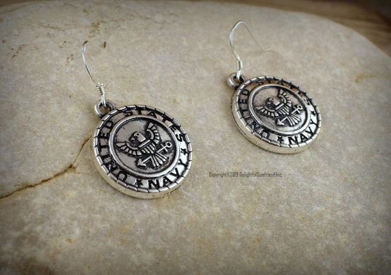Us navy earrings sale