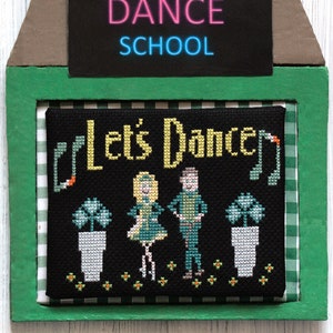 Korsstygnsmönster för irländsk dans – "Let's Dance"-design (PDF)