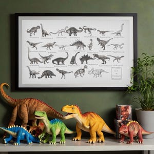 A - Z Of Dinosaurs Cross Stitch Pattern PDF - Instant Download