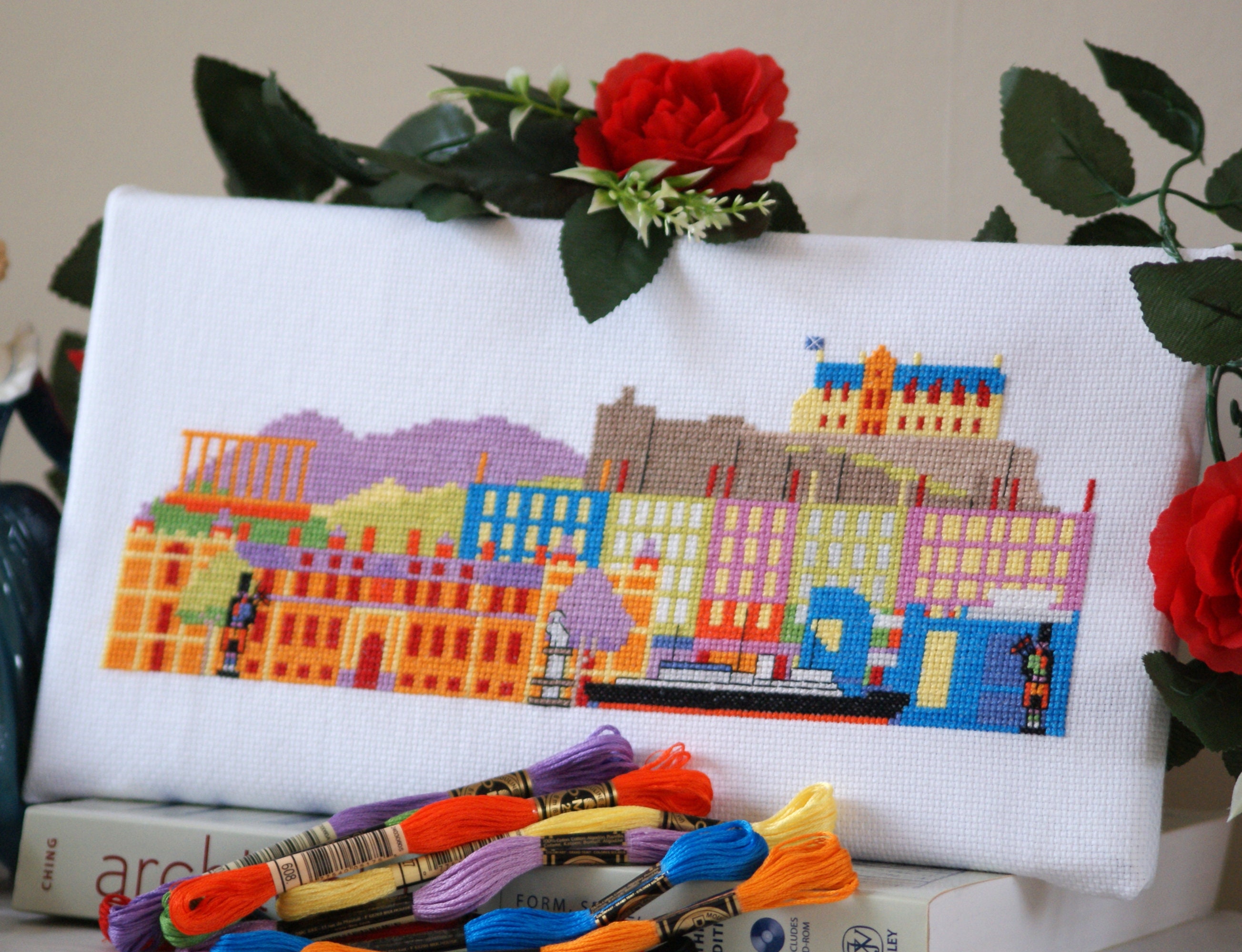 Historic Edinburgh Cross Stitch Kit Etsy UK