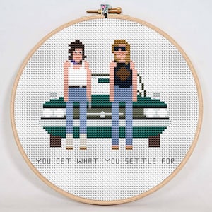 Thelma and Louise - You get what you settle for - Pixel art Cross Stitch Pattern - Instant Download