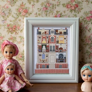 georgischen Puppenhaus Kreuzstich Muster - Instant Download