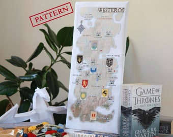 Westeros Map - Cross Stitch Pattern - Instant Download