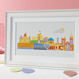 Cardiff Caerdydd  - Cross Stitch Pattern - Instant Download