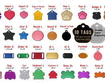 Aluminum Goofy Font Double-Sided Pet ID Tag Dog Tag