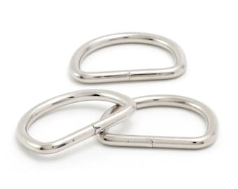 D-Ring 1-1 / 4 "(1 "Innen) nicht geschweißter überzogener Schlaufenring für Schnallenriemen-Taschen