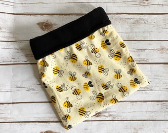 READY TO SHIP Hedgehog Bed | Guinea Pig Bed| Cuddle Sack | Bonding Bag | Snuggle Sack | Fleece Sleep Sack | Bumblebee design