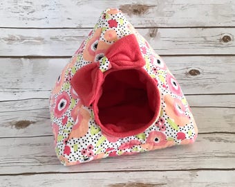 Hedgehog Bed | Guinea Pig Bed | Small Animal Bed | Hedgehog House | Guinea Pig House | Rat Bed | Tent | Teepee Custom Pick from 200 Fabrics