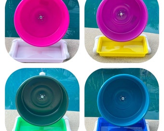 Ready to Ship Hedgehog Silent Exercise wheel Rat Pocket Small Pet Different Colors Available Come with Free Litter Tray Pan