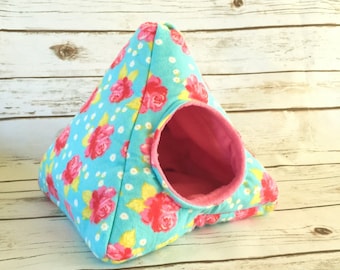 Hedgehog Bed | Guinea Pig Bed | Small Animal Bed | Hedgehog House | Guinea Pig House  | Rat Bed | Tent | Teepee Custom Pick from 200 Fabrics