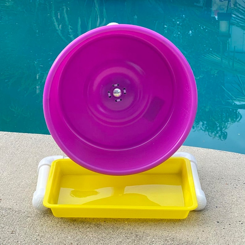 Ready to Ship Hedgehog Silent Exercise wheel Rat Pocket Small Pet Different Colors Available Come with Free Litter Tray Pan image 5