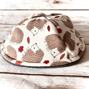 Hedgehog Reversible Hedgie Hat House | Pet Bed tent Fall Hedgehogs