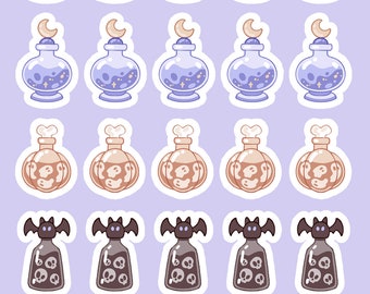 Sticker Sheet: Spooky Season Magic Potions