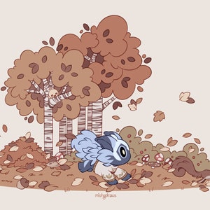 Mini Print: Kosmo&#39;s Autumn Afternoon