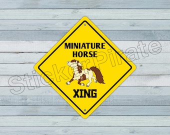 Arabian Horse Crossing Sign Zone Xing 12/" animals farm ranch cowboy rider pony