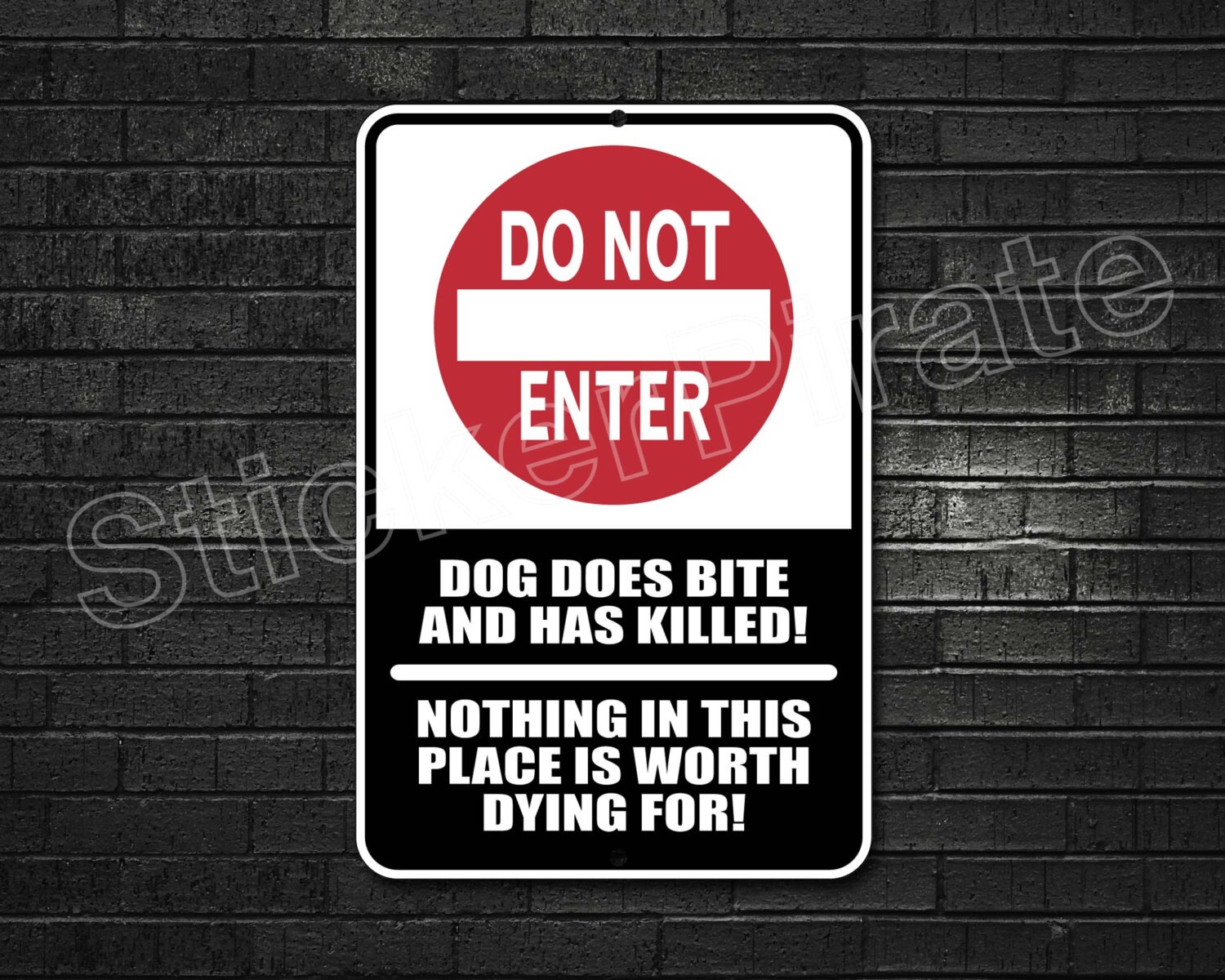 Do Not Enter 8" X 12" Aluminum Novelty Sign - Etsy