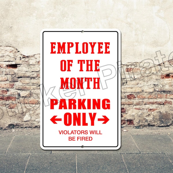 Employee of the Month Parking Sign - Etsy