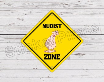 NUDIST Street Sign Nude Naked Pool Colony Park Gift - Etsy