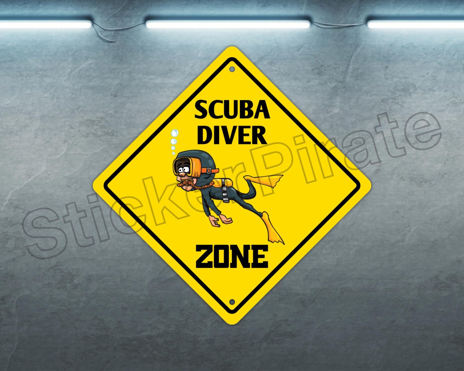 Scuba Dive Zone 12 X 12 Aluminum Novelty Sign Etsy