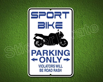 *Aluminum* Mountain Bike Parking Only 8"x12" Metal Novelty Sign  NS 396