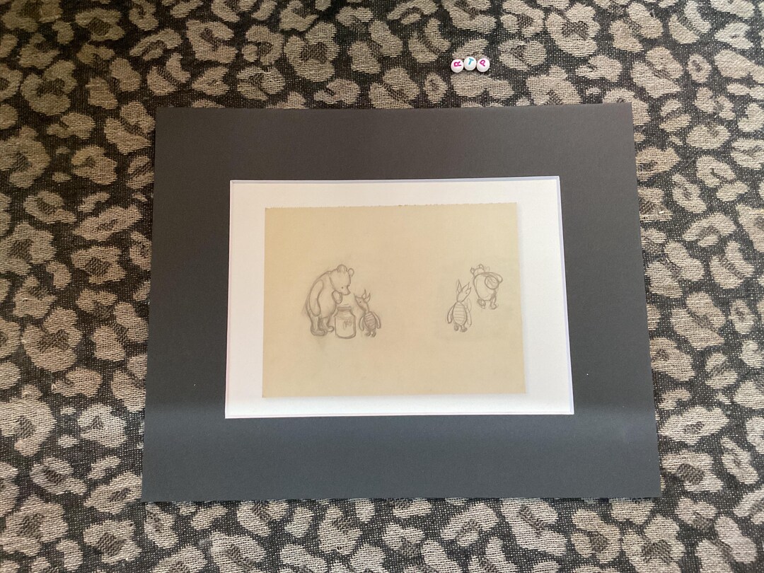 Winnie the Pooh , Ernest Shepherd , Vintage Mounted Art Print , Rare ...