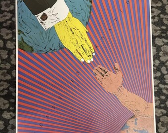 Affiche D'art Tadanori Yokoo - Édition Limitée Rare, Grand Format, Import Japon
