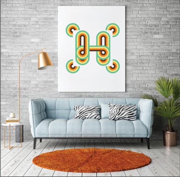 Digital Retro prints Etsy