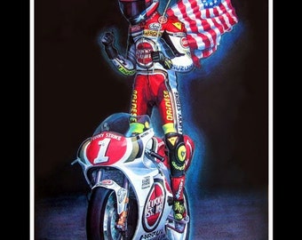 ケビンシュワンツの絵 バイクのイラスト】あのケビン・シュワンツが最初で最後の世界