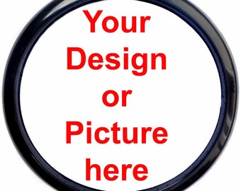 Custom, Personalized Black Wall Clock