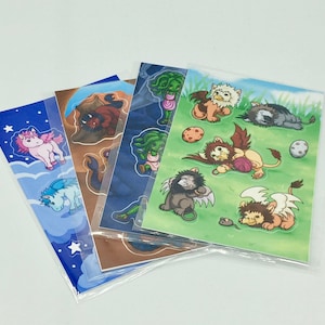Baby Monster Sticker Set