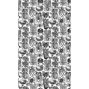 Embossi printboard - vintage octopus pattern 1097 - 12"x20" 1/8" mdf for glowforge / laser cutting crafts