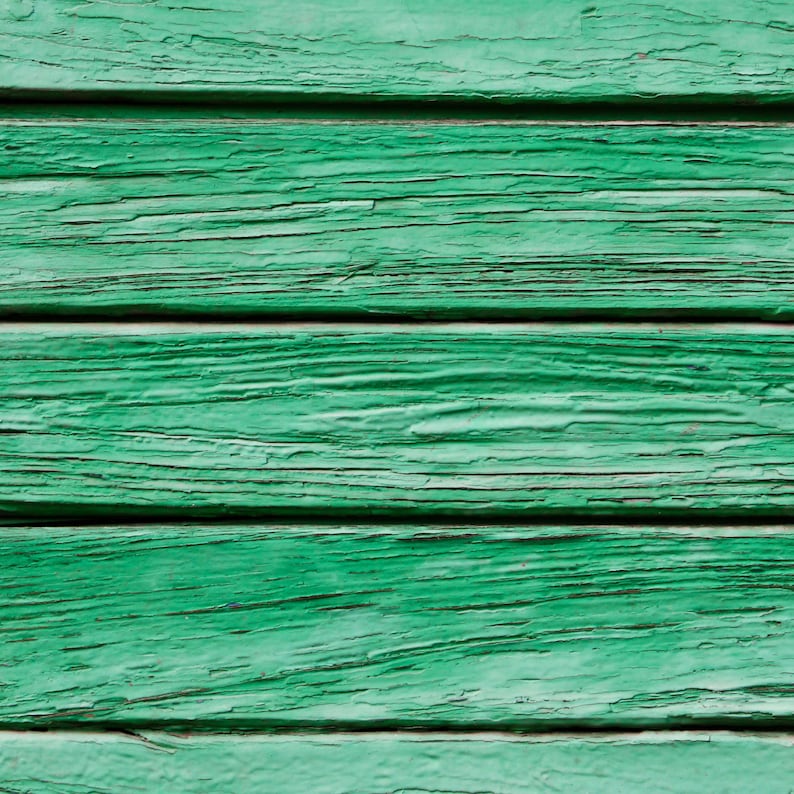 4ft x 4ft Green Wood Vinyl Backdrop Custom Photo Teal Peeling Paint Prop,