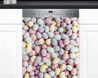 Dishwasher Cover Choose Magnet Or Vinyl Decal Sticker, Spotted Easter Eggs  Design D0201- choose your type from the menu.