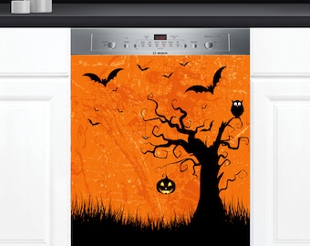 Dishwasher Cover Choose Magnet Or Vinyl Decal Sticker, Halloween  Design D0125- choose your type from the menu.