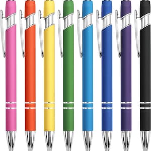 Personalized Custom Rose Gold / Silver Trim With Stylus, Bulk Option Pens Promotional Customized Ballpoint Pens Business Pens Wedding Favors