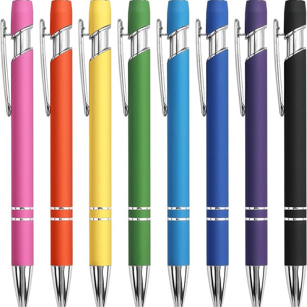 Personalized Custom Rose Gold / Silver Trim With Stylus, Bulk Option Pens Promotional Customized Ballpoint Pens Business Pens Wedding Favors