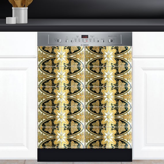 Dishwasher Cover Vinyl Sticker Vintage Timeworn Look Portugal Etsy