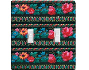 Embossi printed maxi metal french passementerie circa 1850 switch plate cover - light switch / outlet cover custom plate choose style, l0019