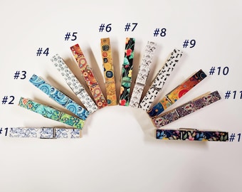Decorative Clothespins – Set of 12 – Customizable or Mixed Set