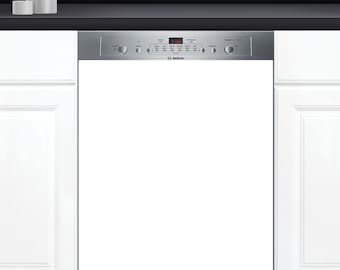 Dishwasher Cover Choose Magnet Or Vinyl Decal Sticker, Solid White  D0023- choose your size from the menu.