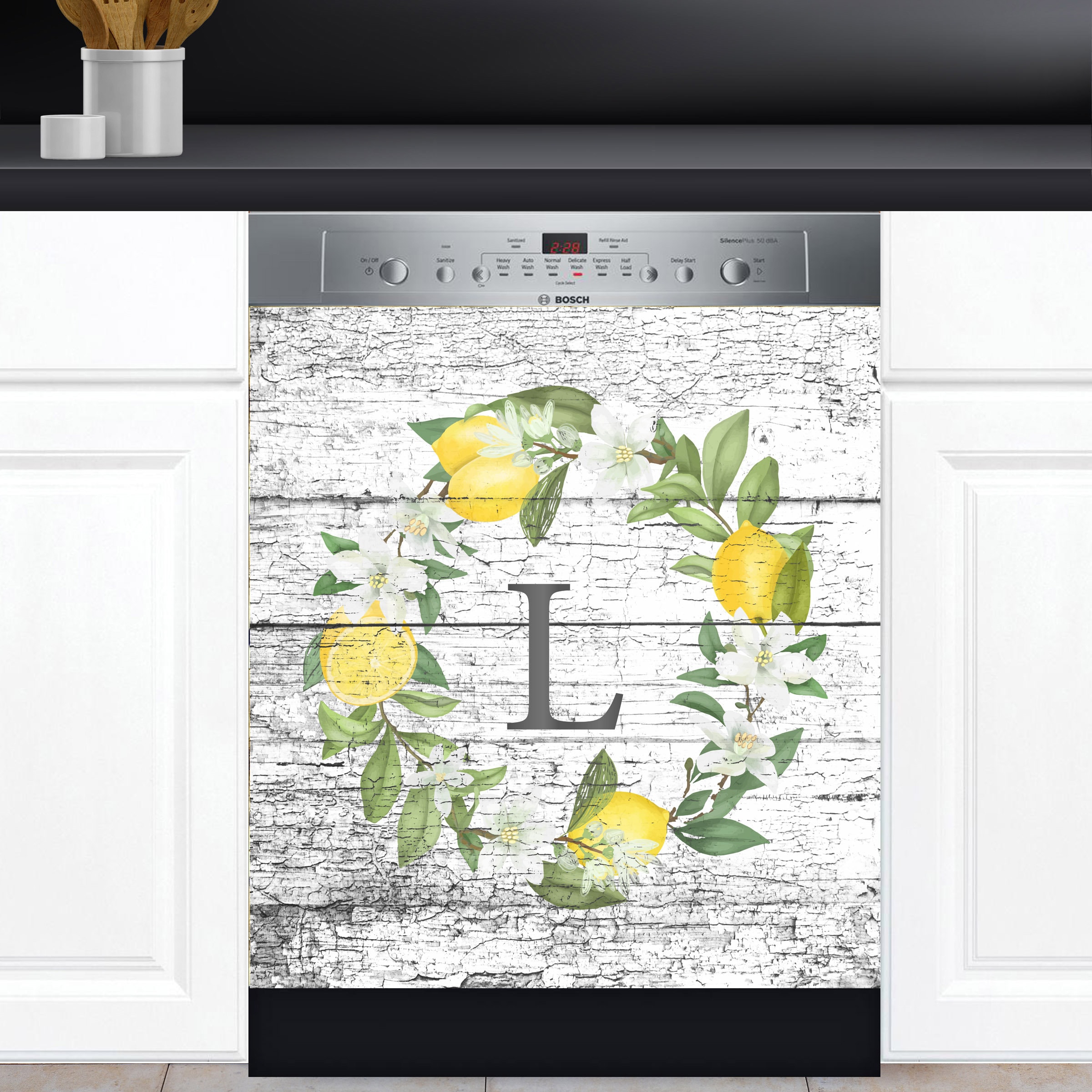 Dishwasher Cover Choose or Vinyl Decal Sticker Lemon Etsy