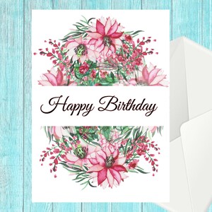 Happy Birthday Greeting Printable Card Instant Download - Etsy