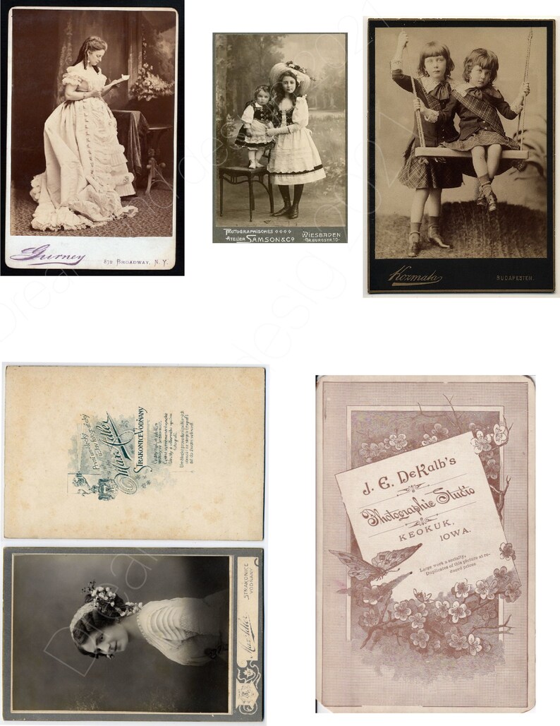 Photos Vintage Cards Printable Victorian Printable Etsy