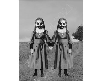 Creepy twin cheap doll costume