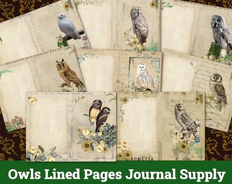 Custom Owl Celestial Journal, Owl Gifts, Spirit Animal Journal