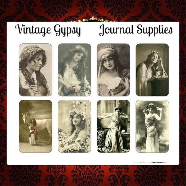 Vintage Printable Photos Cabinet Post Card Boho Gypsy Junk Journal Supply Digital Images Ephemera Antique Picture Paper